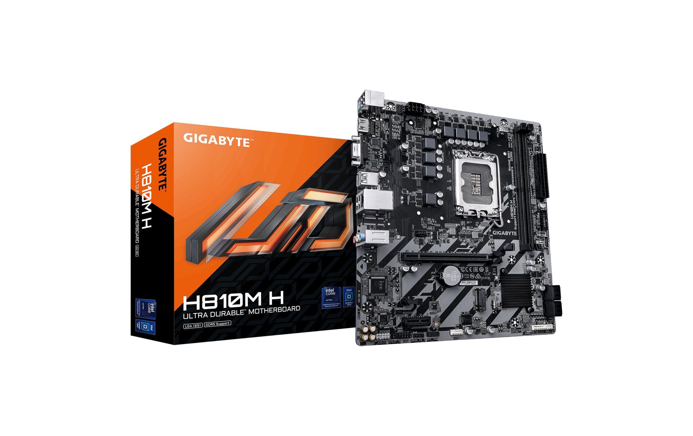 Gigabyte H810M H, uATX LGA1851, Intel H810, 2x DDR5, PCIe 4.0