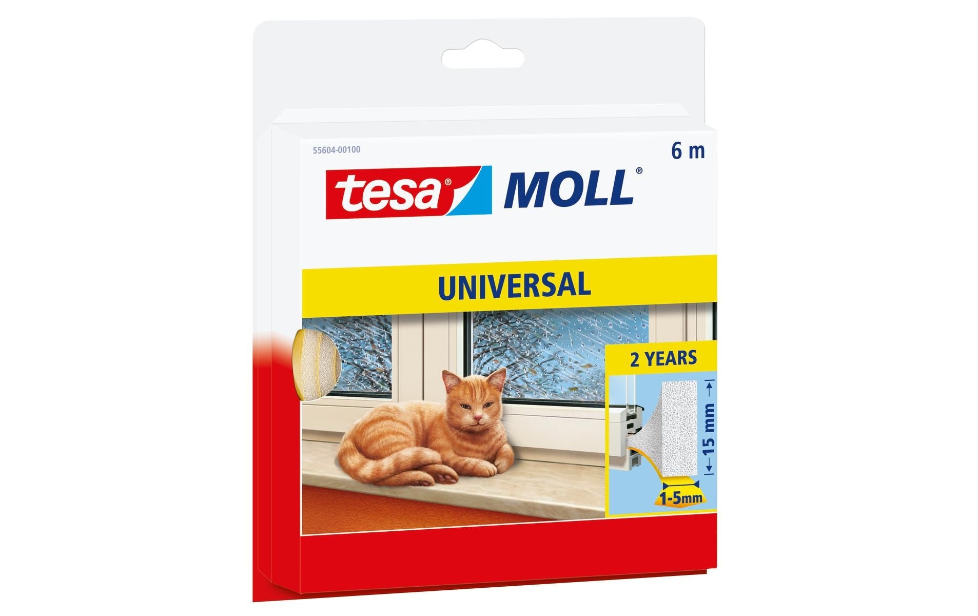 tesamoll Universal Weiss - 6 m x 15 mm x 5,5 mm