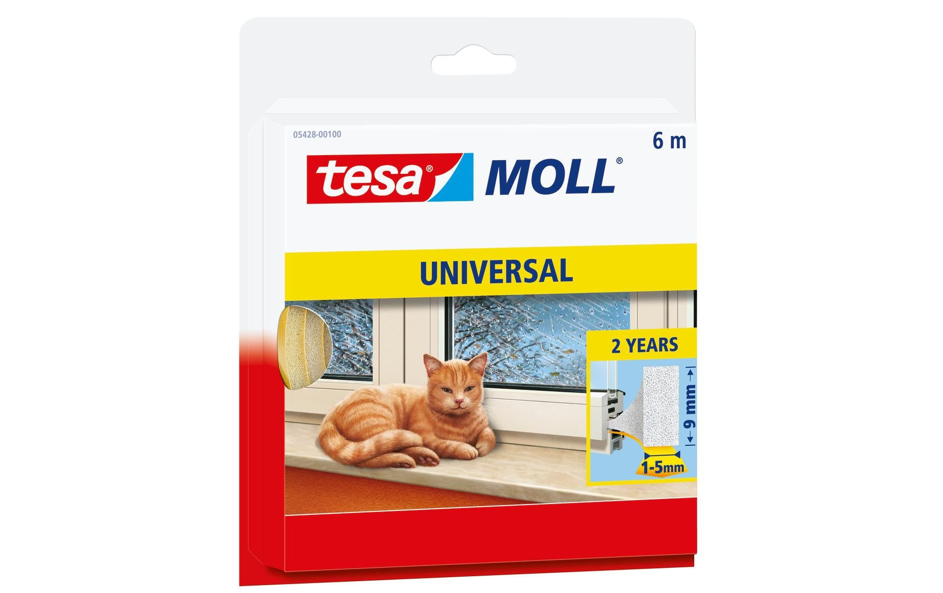 tesamoll Universal Weiss - 6 m x 9 mm x 5,5 mm