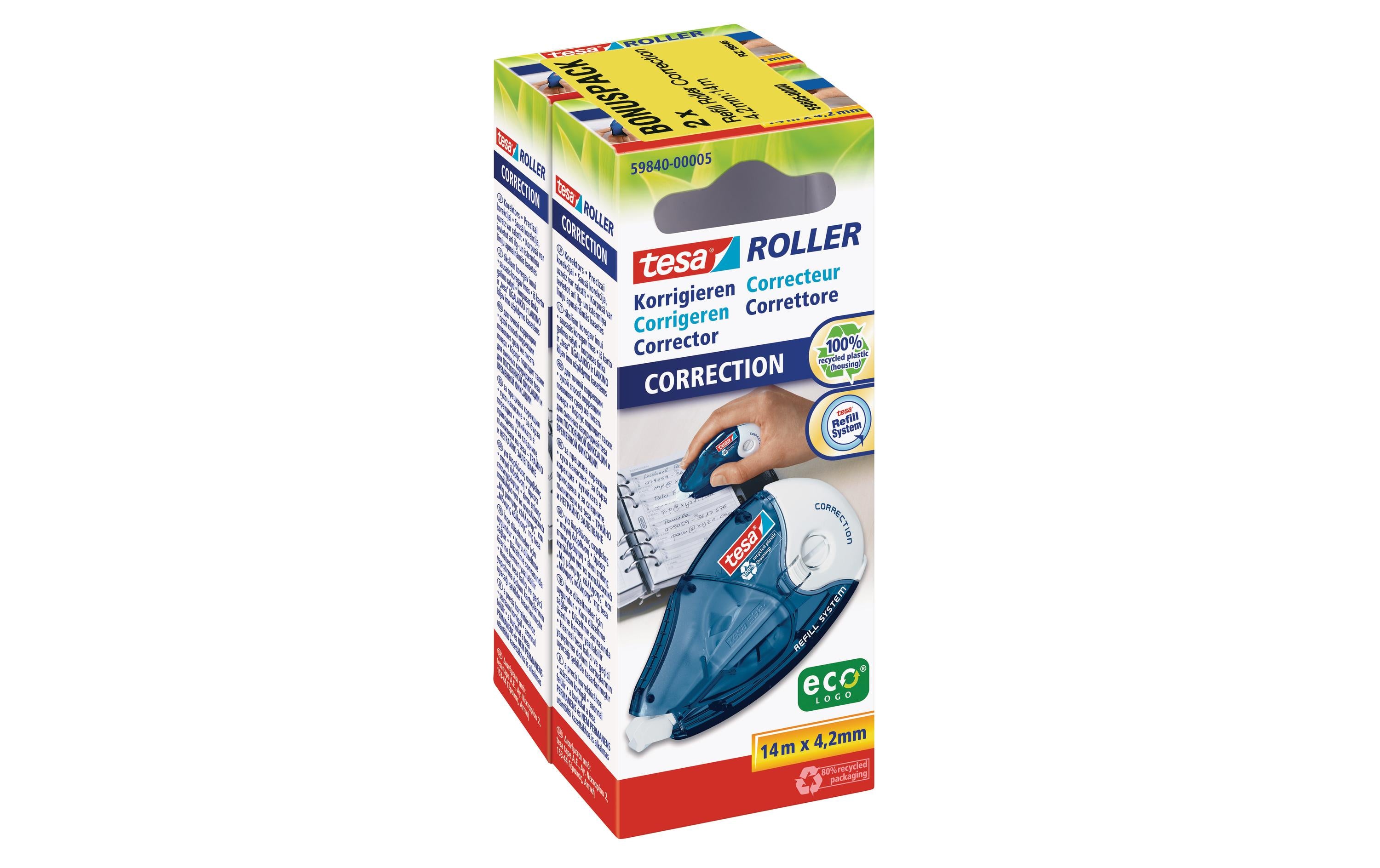 tesa Roller Korrigieren 2er Sparpack