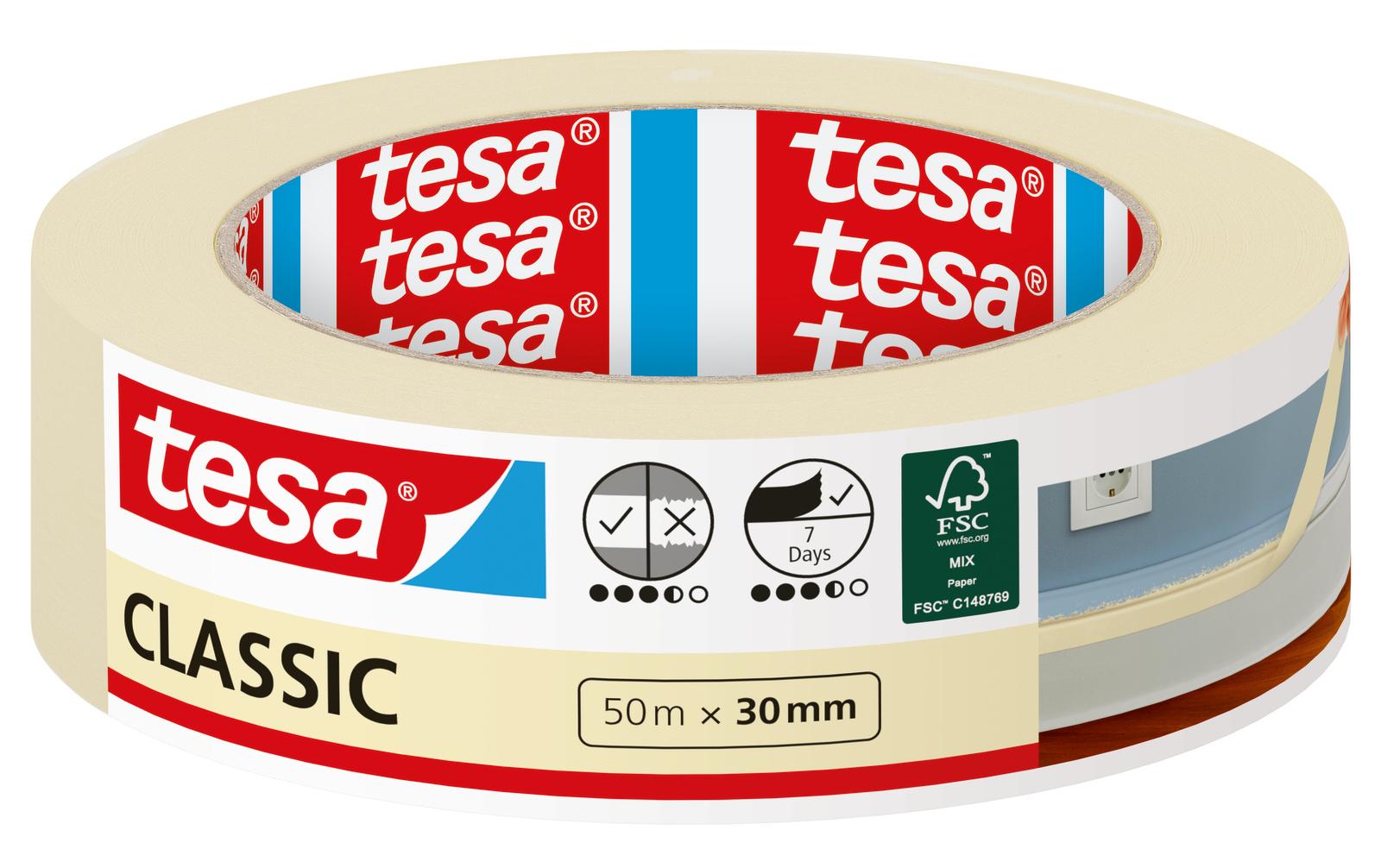 Malerband CLASSIC 50 m x 30 mm