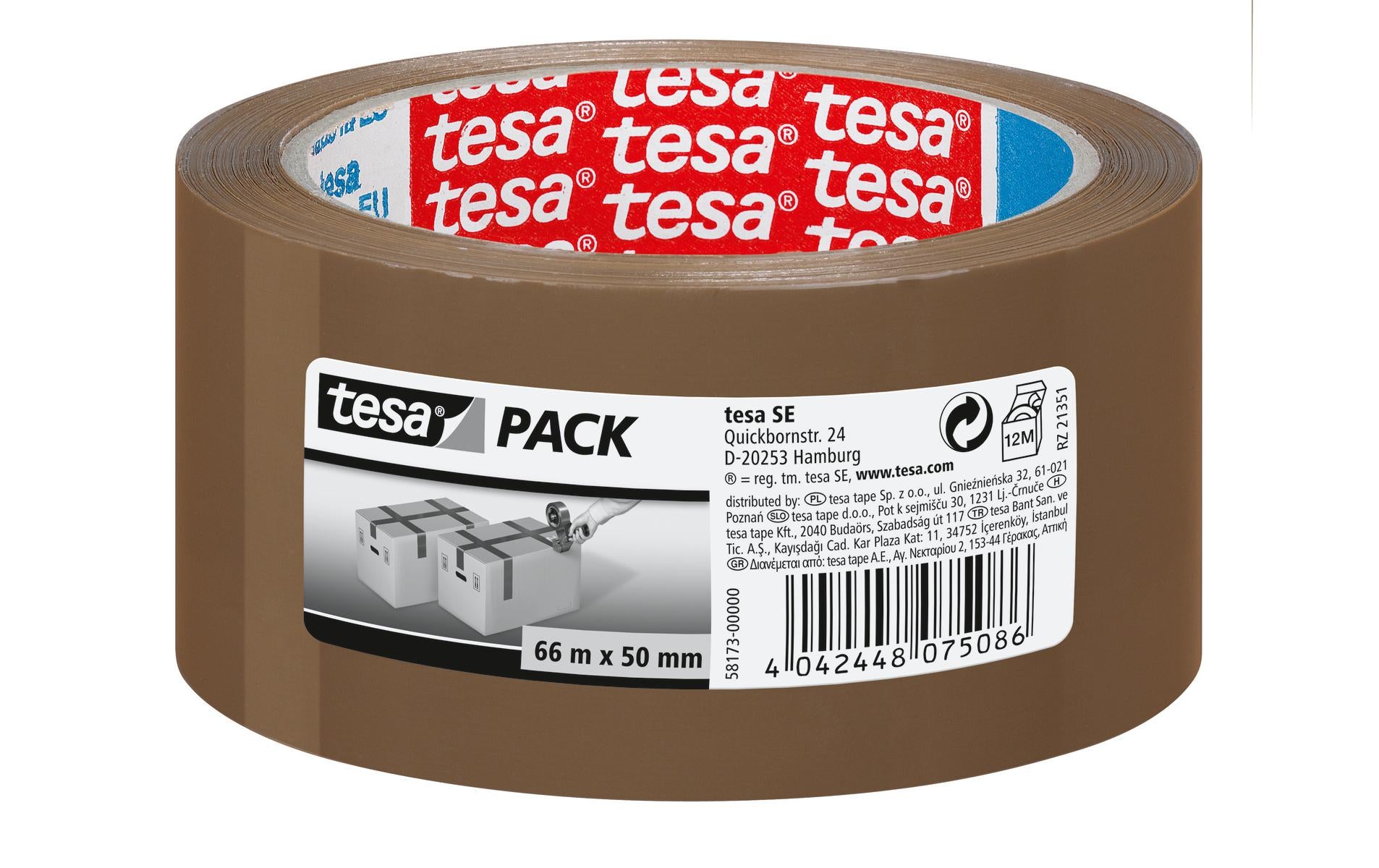 tesapack Standard 66 m x 50 mm, braun
