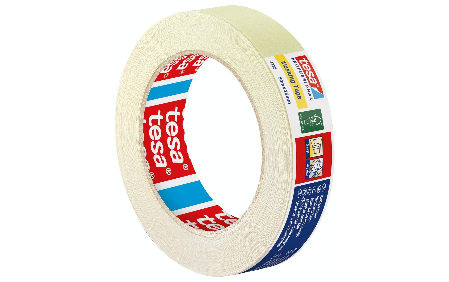 Krappband Basic 50m x 25mm, hellbeige