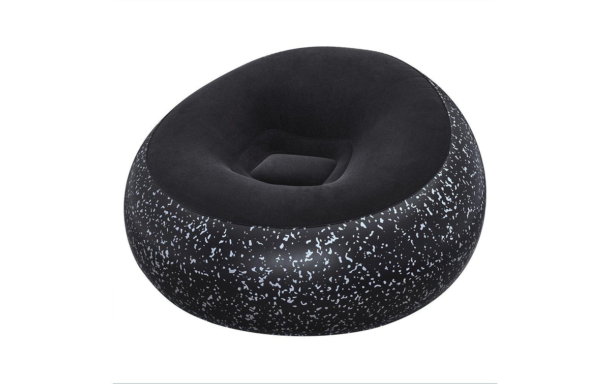 Bestway aufblasbarer Sessel Inflate,Schwarz 112x112x66 cm, inkl. Flickzeug
