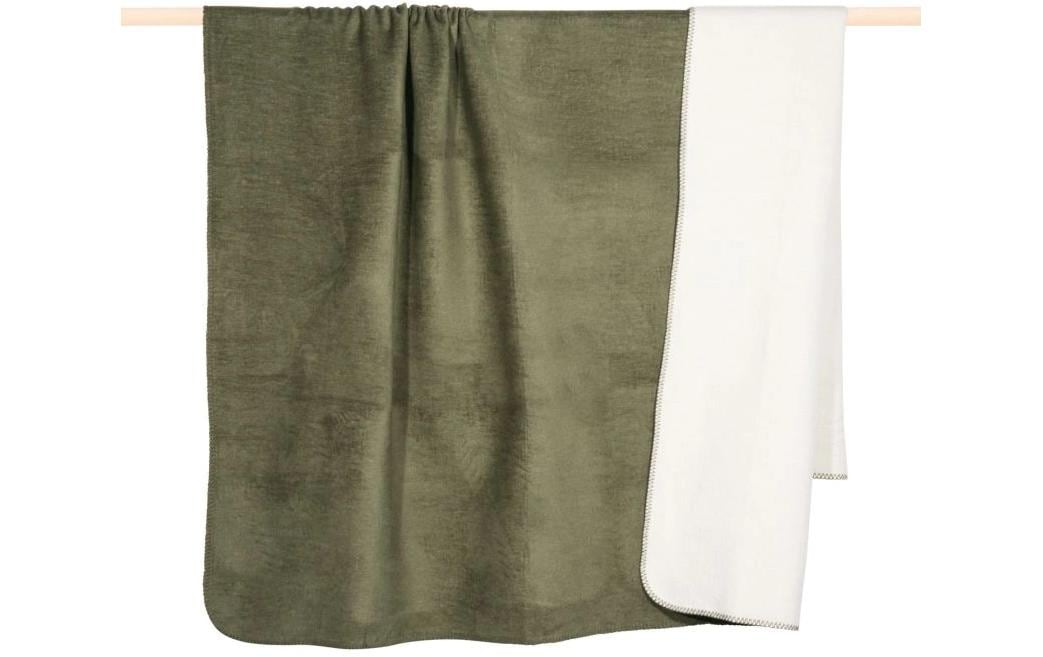 pad Decke, Hobart olive-natural, 150 x 200 cm