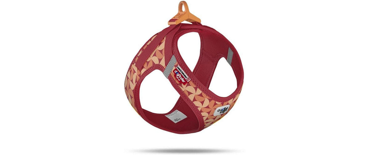 Curli Vest Geschirr Air-Mesh LE26 Semi Circle Rot L