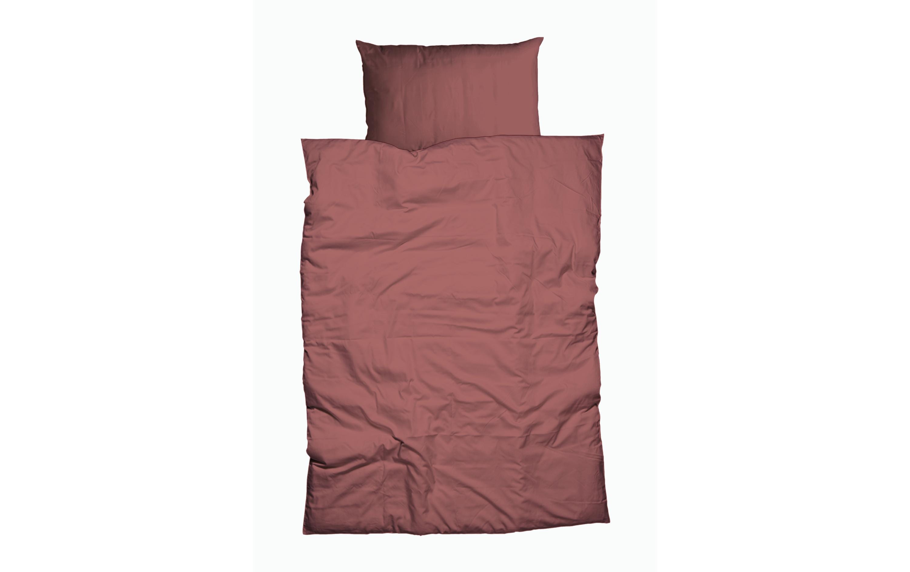 Oni Duvetbezug Rosenholz 200x210 cm 100% BW-Satin uni, mercerisiert, RV