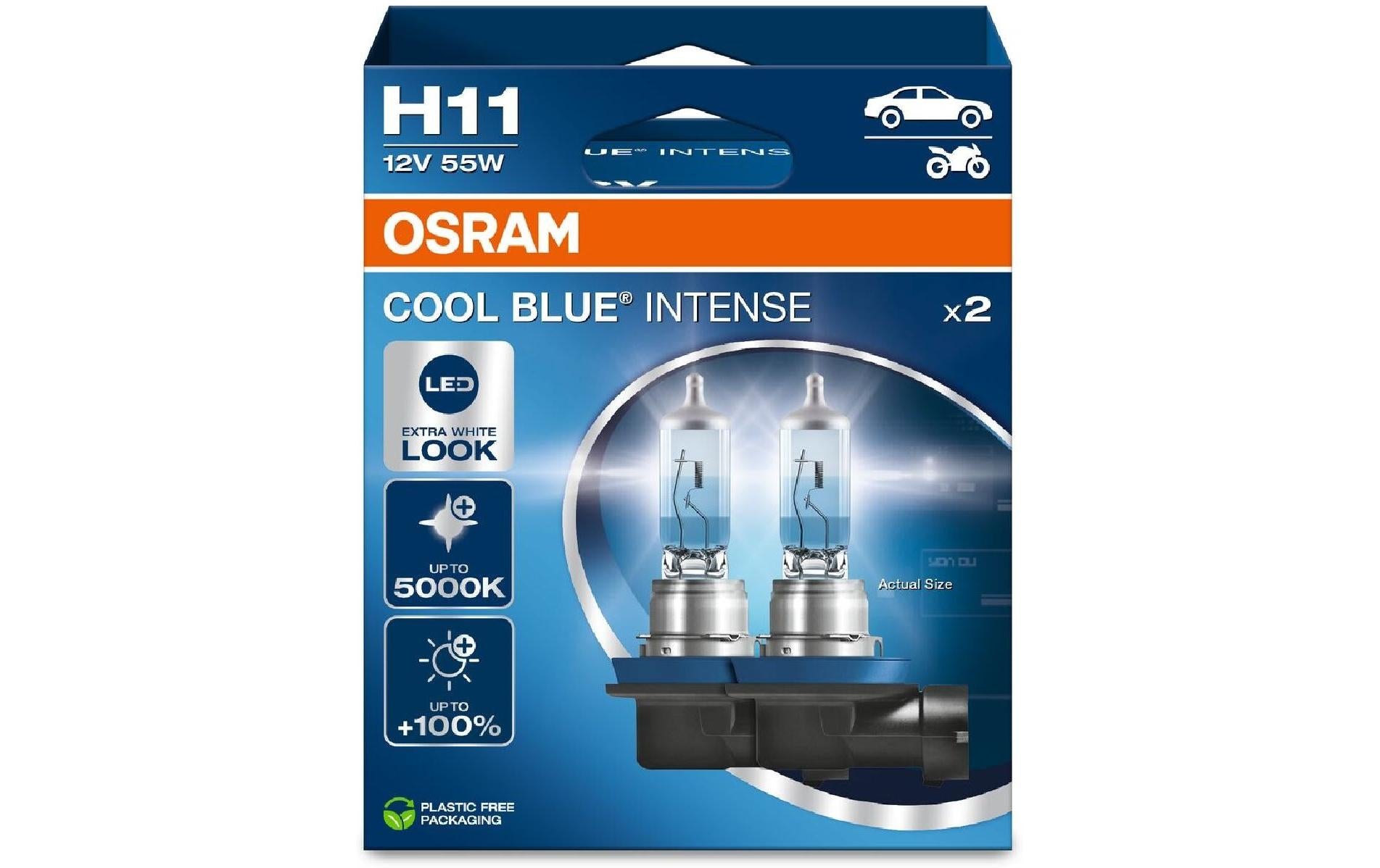 OSRAM Cool blue intense H11 Duobox 12V 55W PGJ19-2