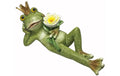 Dameco DekofigurFroschkönig liegend mitRose Polyresin, 32x11x16 cm (BxTxH)