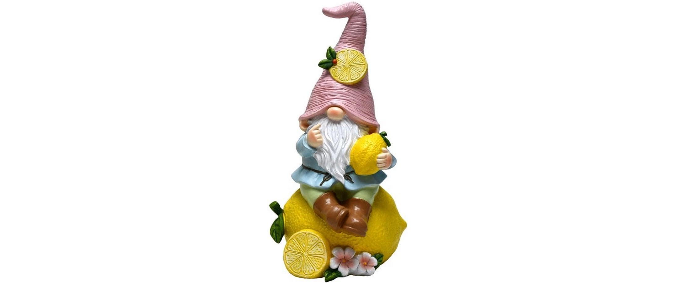 Dameco Dekofigur Gartenwichtel Lemon Polyresin, 14x13x24 cm (BxTxH)