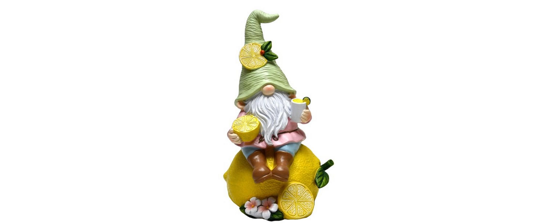 Dameco Dekofigur Gartenwichtel Lemon Polyresin, 14x13x24 cm (BxTxH)