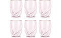Bodum Pavina Paris Doppelwandgläser 6er Set, Glas translucent pink, 0.27 Liter