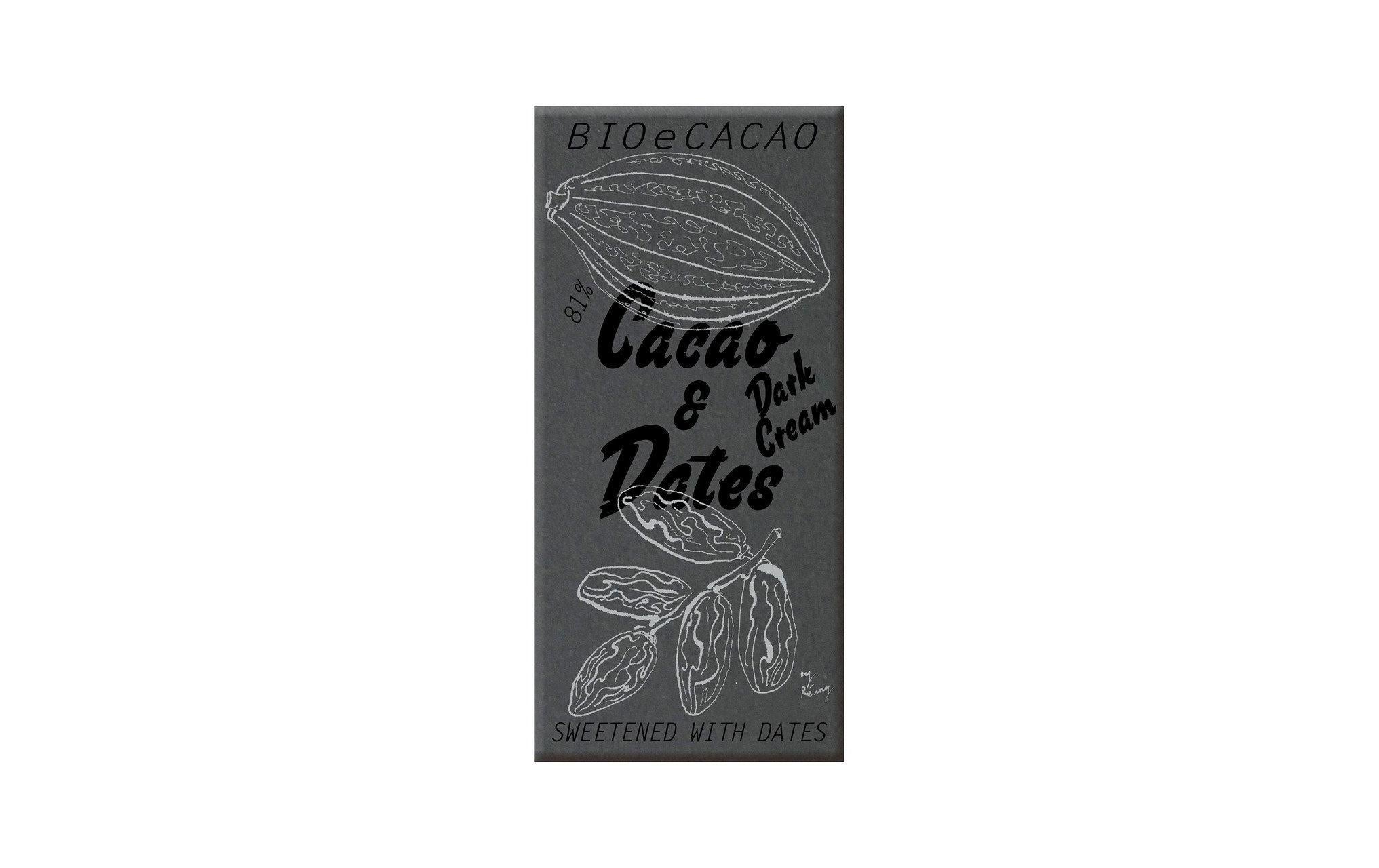 Dattelschokolade Dark Cream 81% 90 g