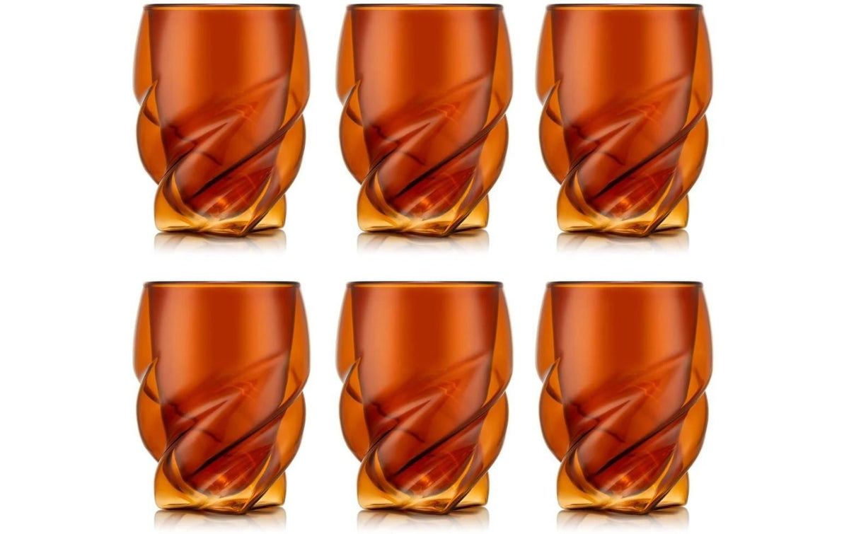Bodum Pavina Paris Doppelwandgläser 6er Set, Glas translucent rot, 0.27 Liter