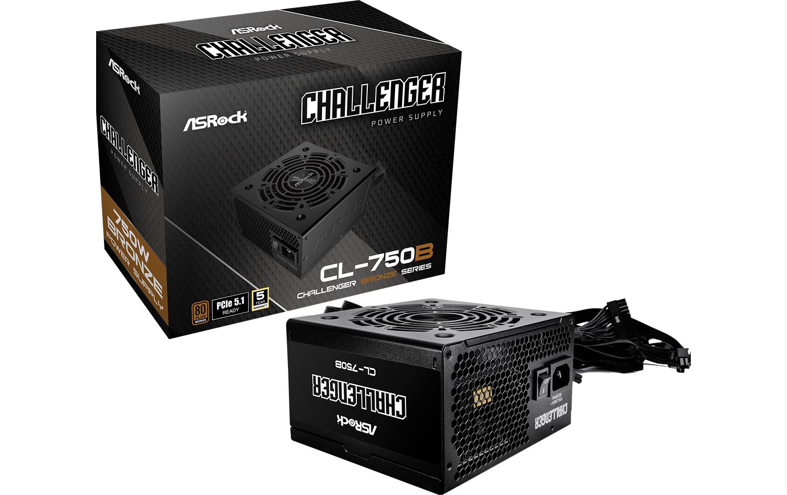 ASRock Challenger CL-750B 80+ Bronze Power Supply Unit