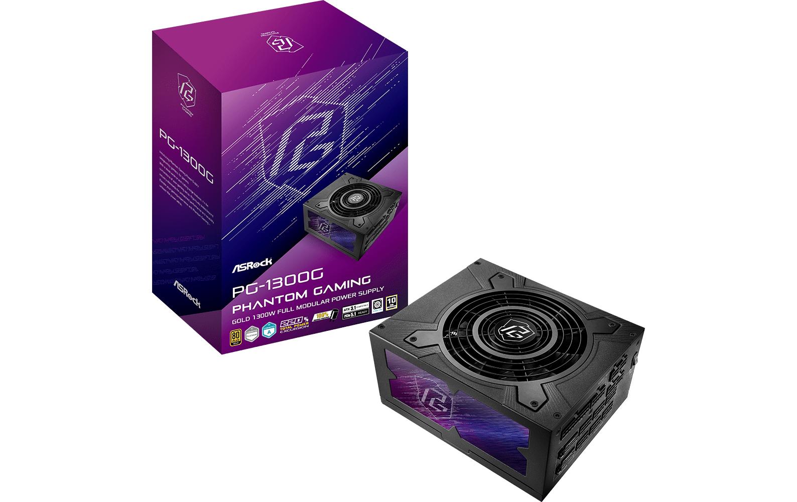 ASRock Phantom Gaming PG-1300G 80+ Gold Power Supply Unit