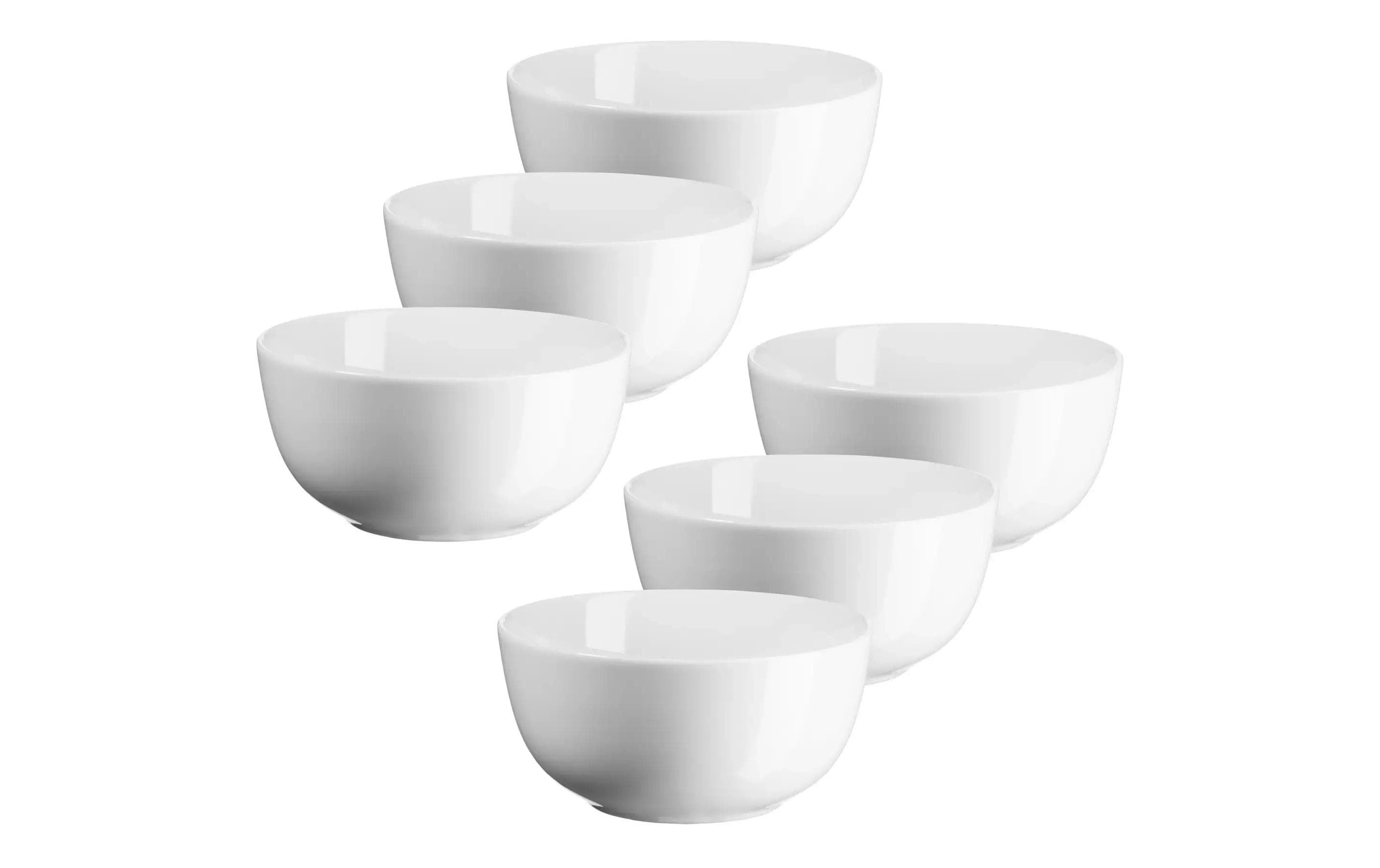 Mäser Müeslischüssel Barca 6 Stück, 14 cm, Weiss