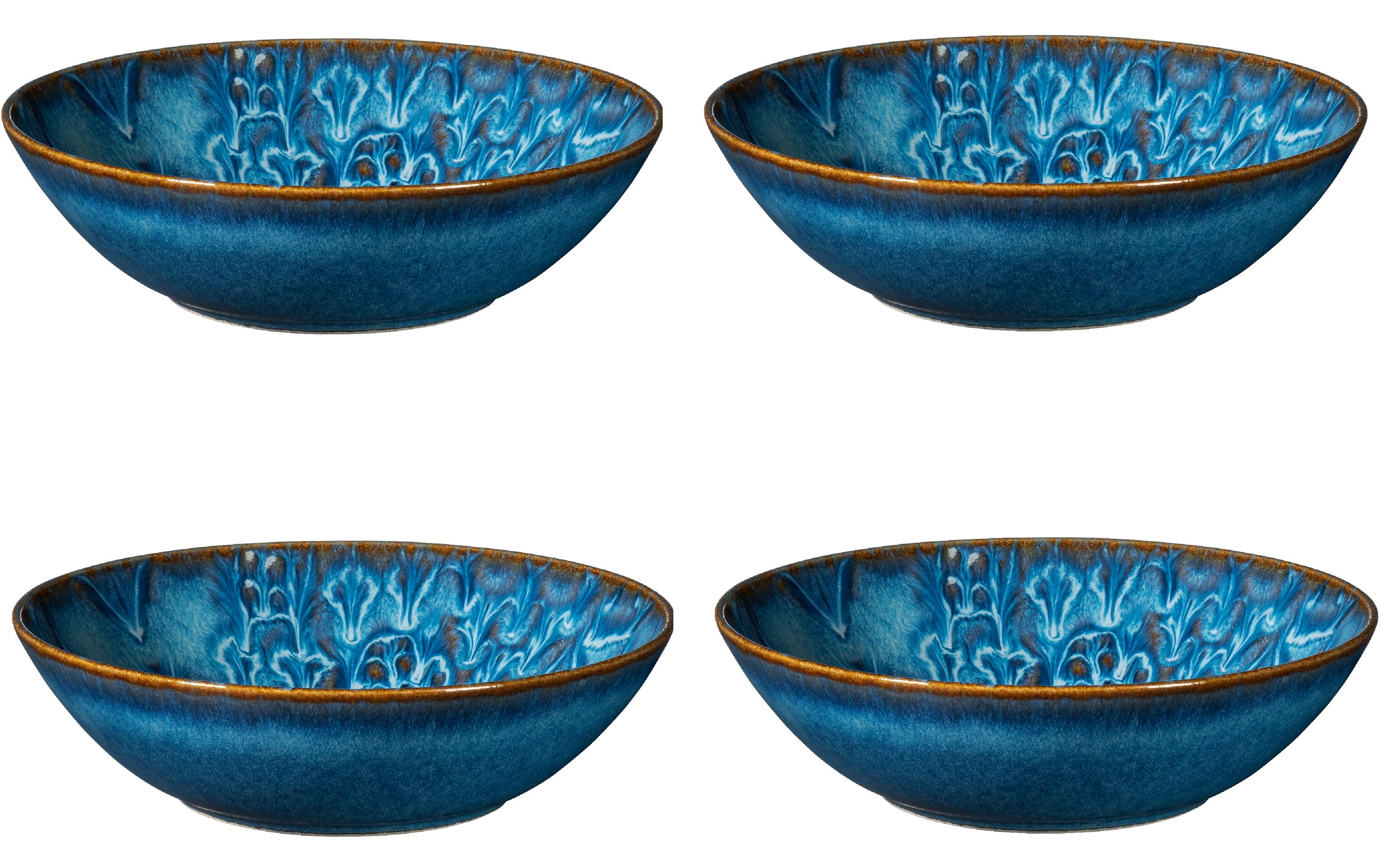 Mäser Schüssel Tiles 4 Stück, 17 cm, Classic Blue