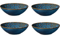 Mäser Schüssel Tiles 4 Stück, 24 cm, Classic Blue