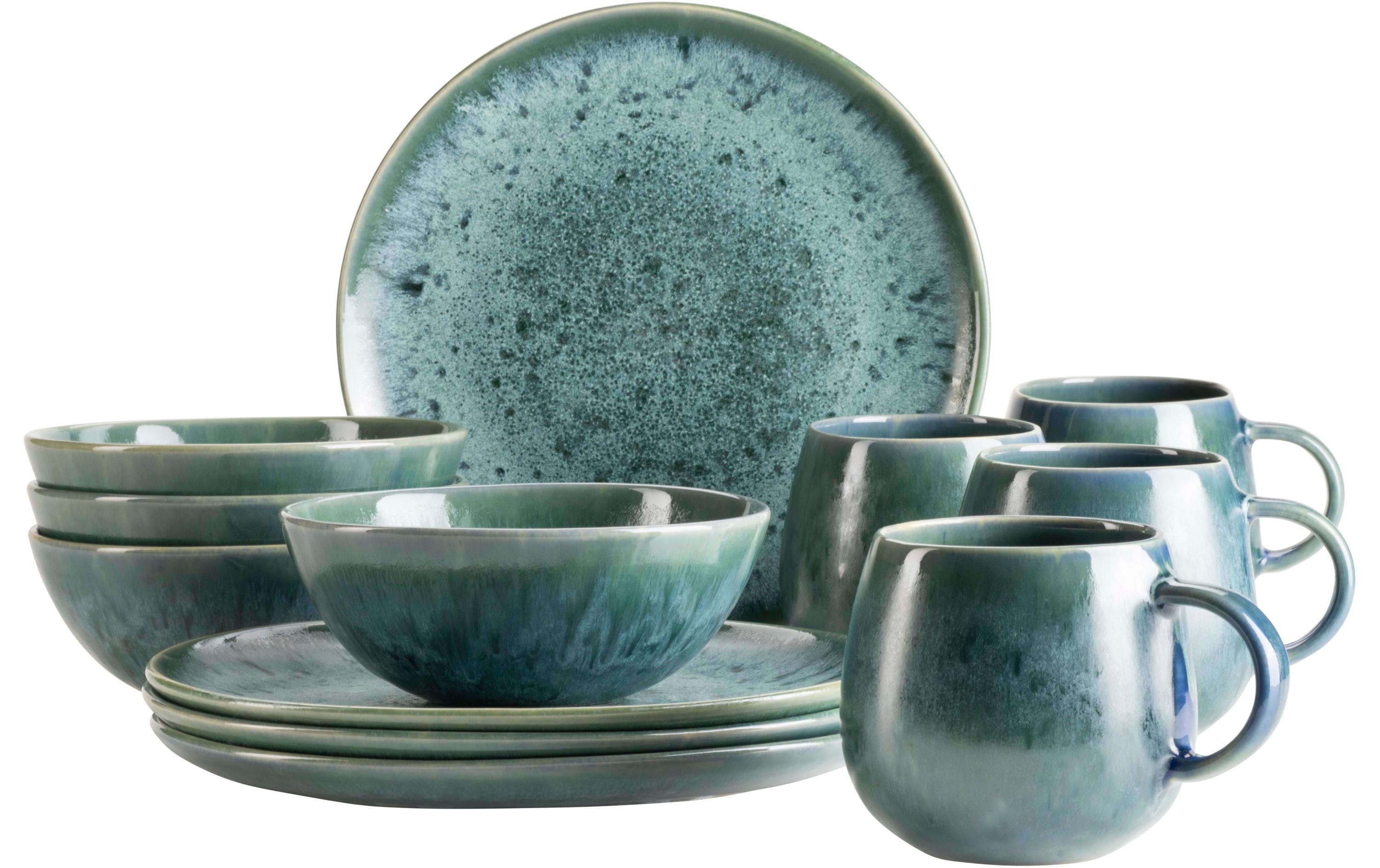 Mäser Frühstücksset Carellia 12-teilig, Blau