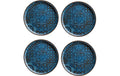 Mäser Dessertteller Tiles UNO 4 Stück, 22 cm, Classic Blue