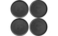 Mäser Dessertteller Tiles UNO 4 Stück, 22 cm, Schwarz