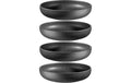 Mäser Speiseteller Tiles UNO tief 4 Stück, 22 cm, Schwarz