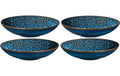 Mäser Speiseteller Tiles tief 4 Stück, 22 cm, Classic Blue