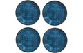 Mäser Speiseteller Tiles flach 4 Stück, 27 cm, Classic Blue