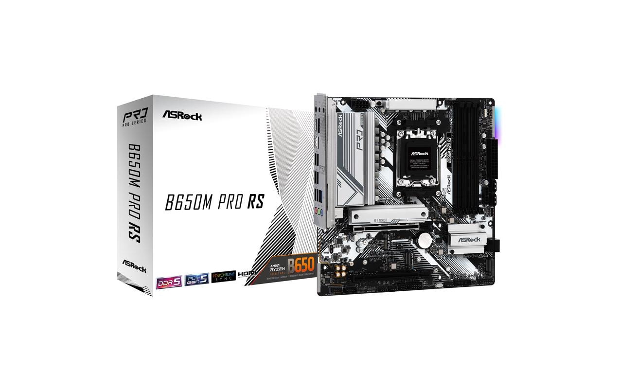 ASRock B650M PRO RS, µATX, AM5 AMD B650, AM5, 4x DDR5, PCIe 4.0