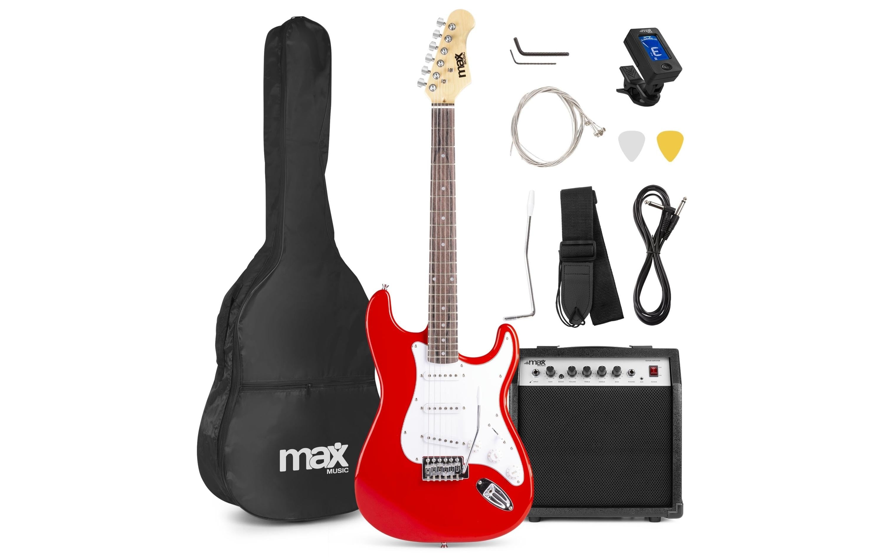 MAX GigKit E-Gitarrenset, rot