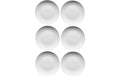 Mäser Speiseteller Barca flach 6 Stück, 24 cm, Weiss