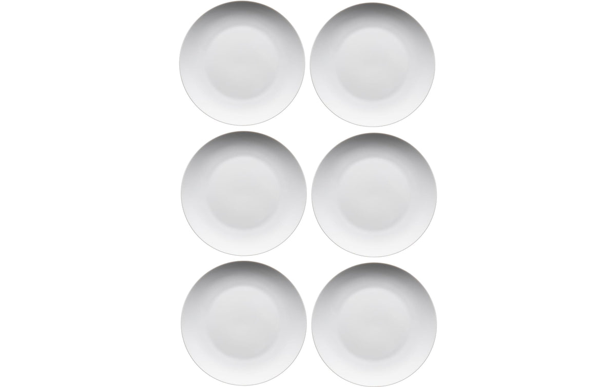 Mäser Speiseteller Barca flach 6 Stück, 24 cm, Weiss