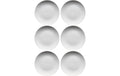 Mäser Dessertteller Barca flach 6 Stück, 20.5 cm, Weiss