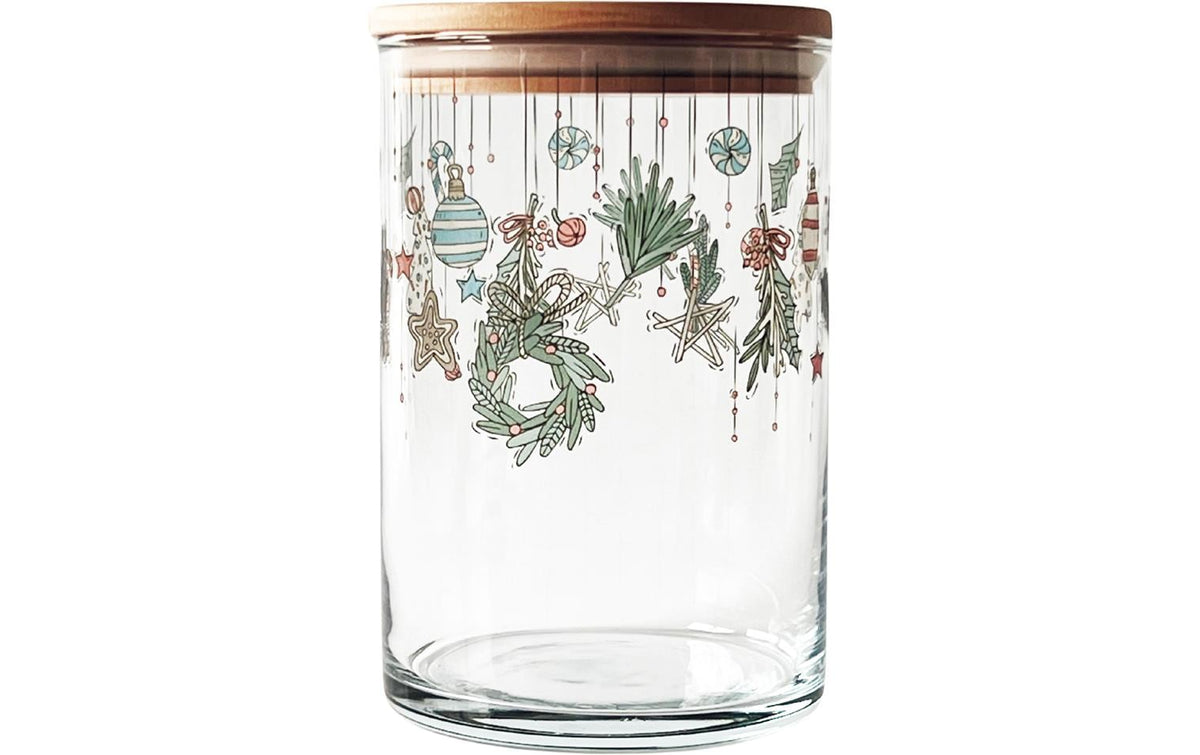 Wunderle Vorratsglas Weihnachtszauber mit Holzdeckel