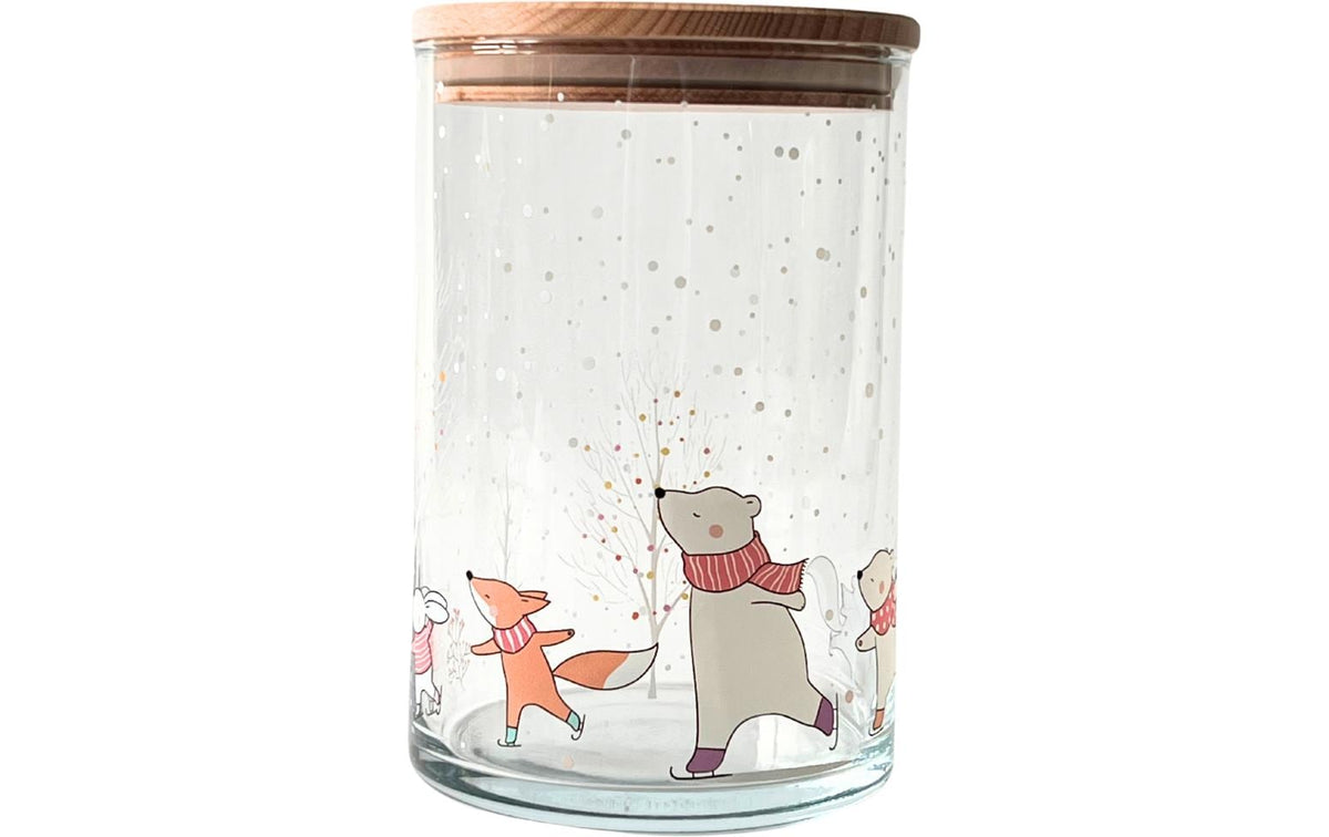 Wunderle Vorratsglas Wintermärchen mit Holzdeckel