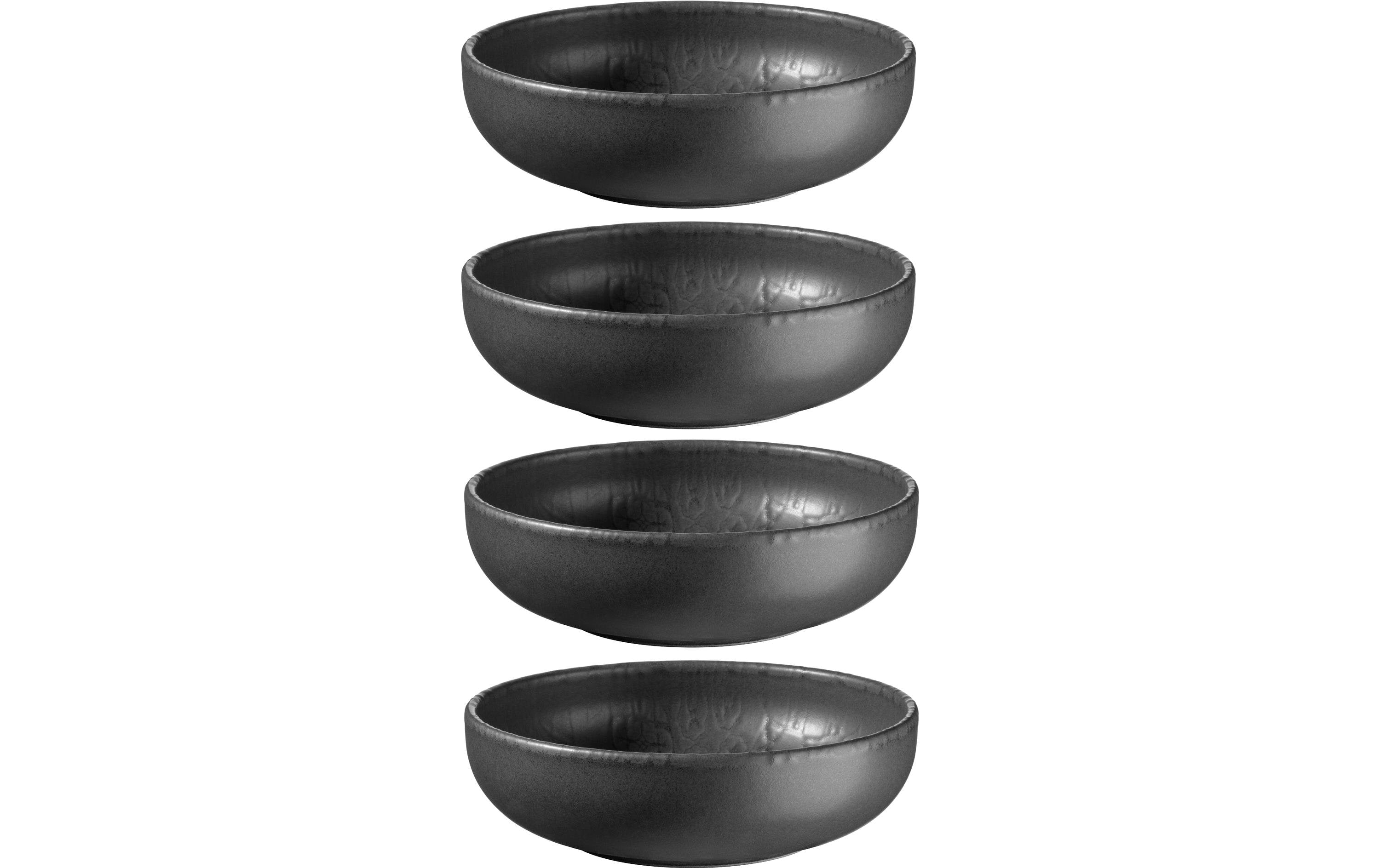 Mäser Schüssel Tiles UNO 4 Stück, 16 cm, Schwarz