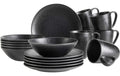 Mäser Frühstücksset Essential 18-teilig, Schwarz