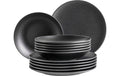 Mäser Tafelservice Essential 12-teilig, Schwarz