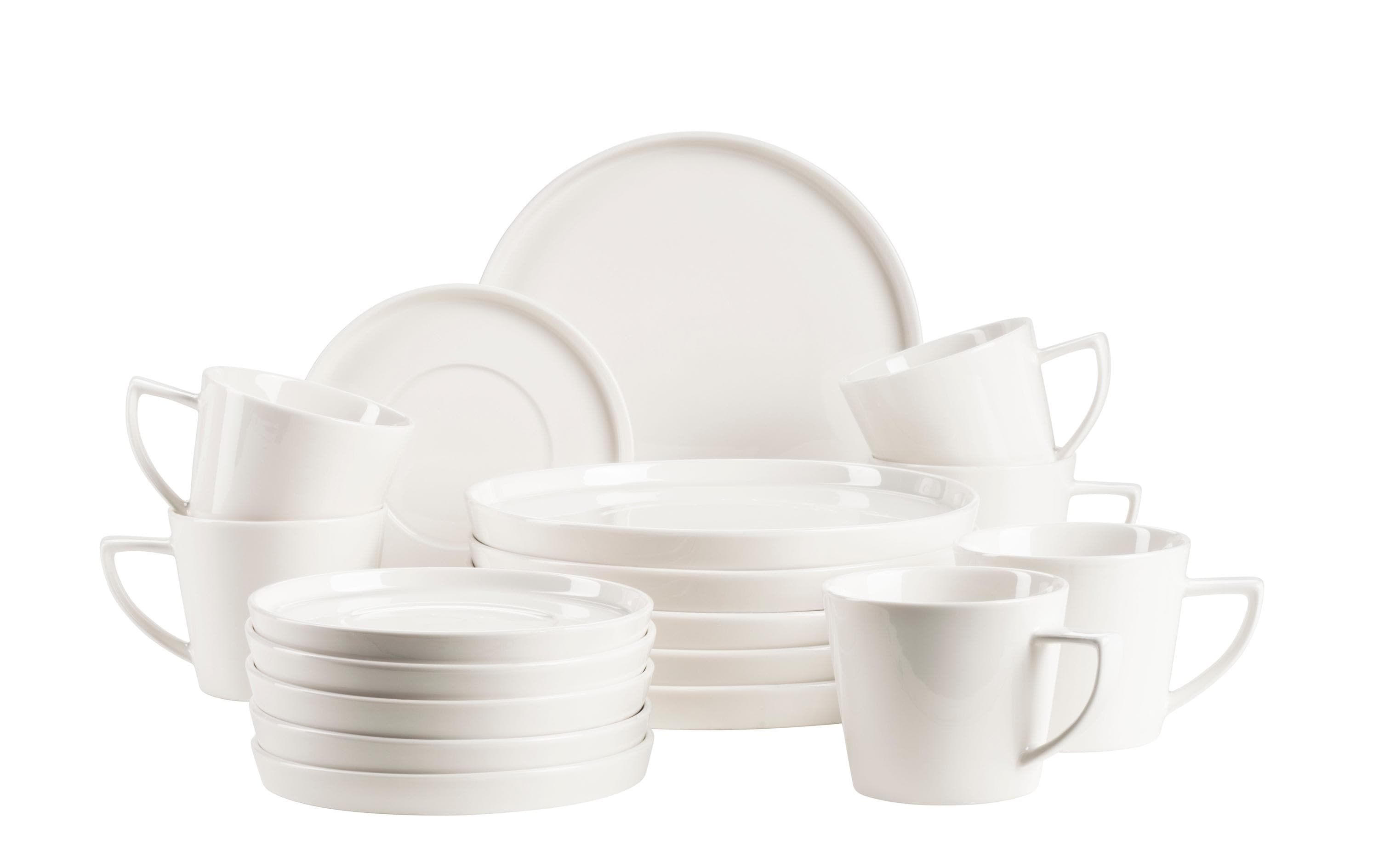 Mäser Kaffeeservice SITA 18-teilig, Weiss