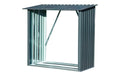 Kaminholzregal "Madera" Metall, Anthrazit Brennholzunterstand