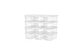 Songmics Schuhboxen stapelbar, 12er Set 35x20x12.5 cm (LxBxH), Kunststoff
