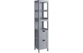 Vasagle Kommode Landhausstil, Grau 30x30x141.5 cm (LxBxH), MDF