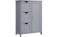 Vasagle Kommode Landhausstil, Grau 60x30x81 cm (LxBxH), MDF
