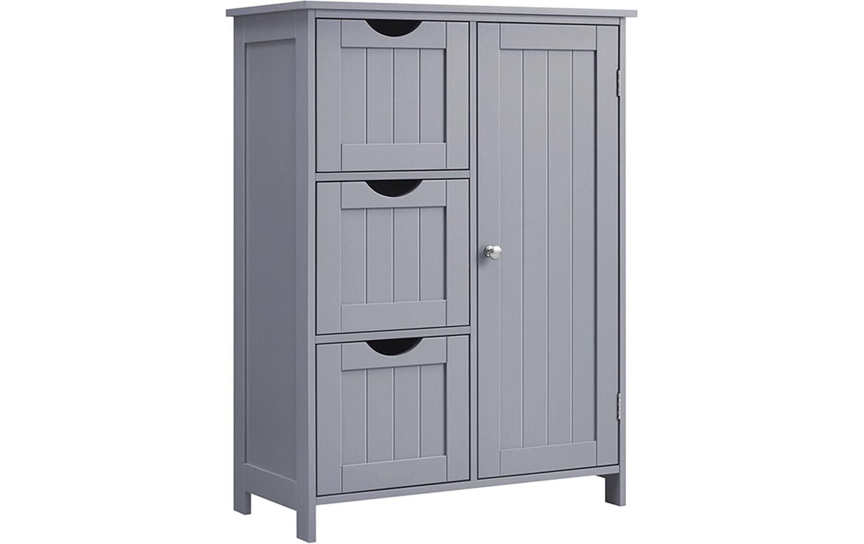 Vasagle Kommode Landhausstil, Grau 60x30x81 cm (LxBxH), MDF