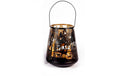 Dameco Laterne Forest, Schwarz-Gold Metall, 25x30 cm (DxH)