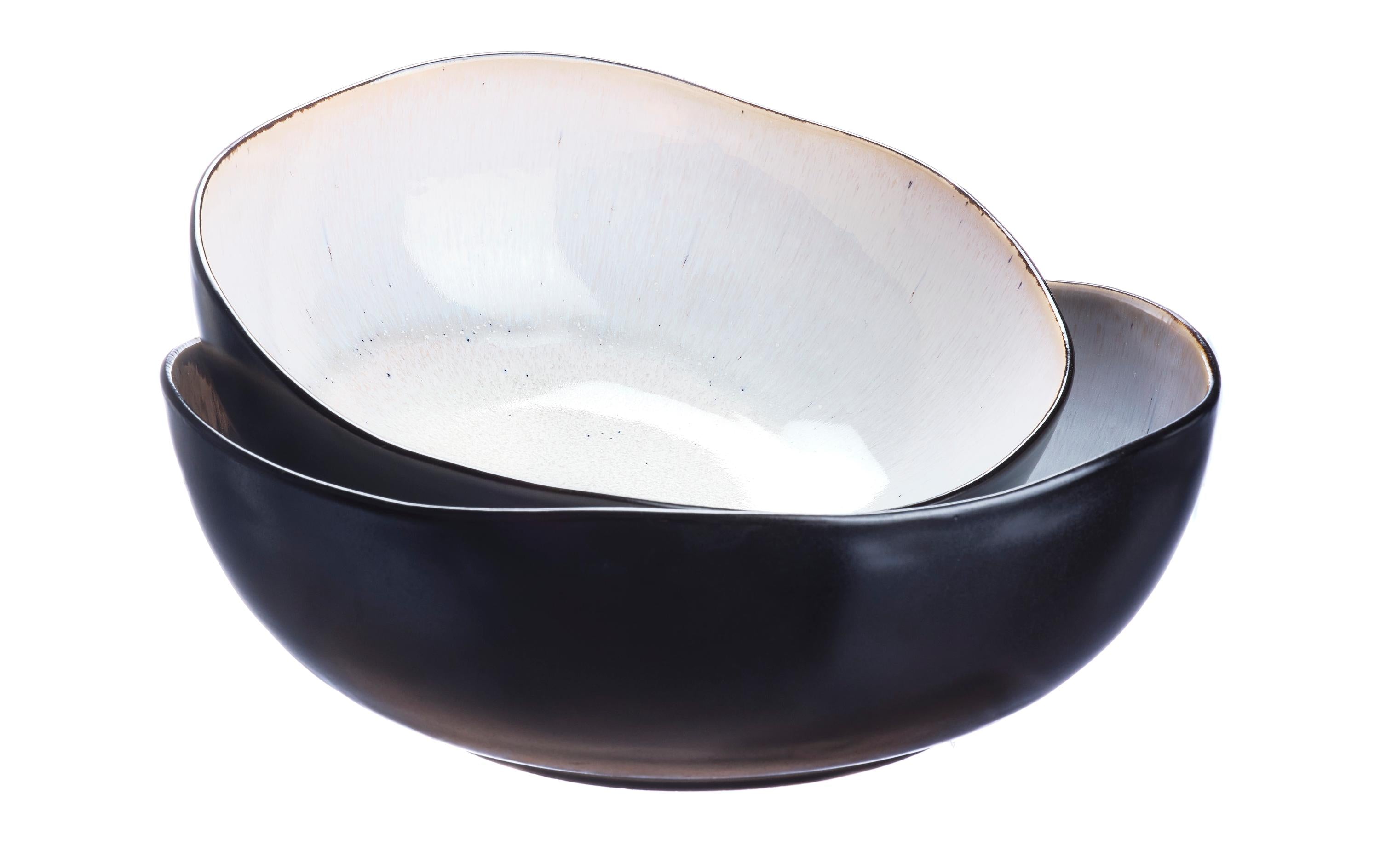 Björn Salatschüsseln IRIS elfenbeinweiss 2 Grössen, D: 24 cm, D: 28.5 cm