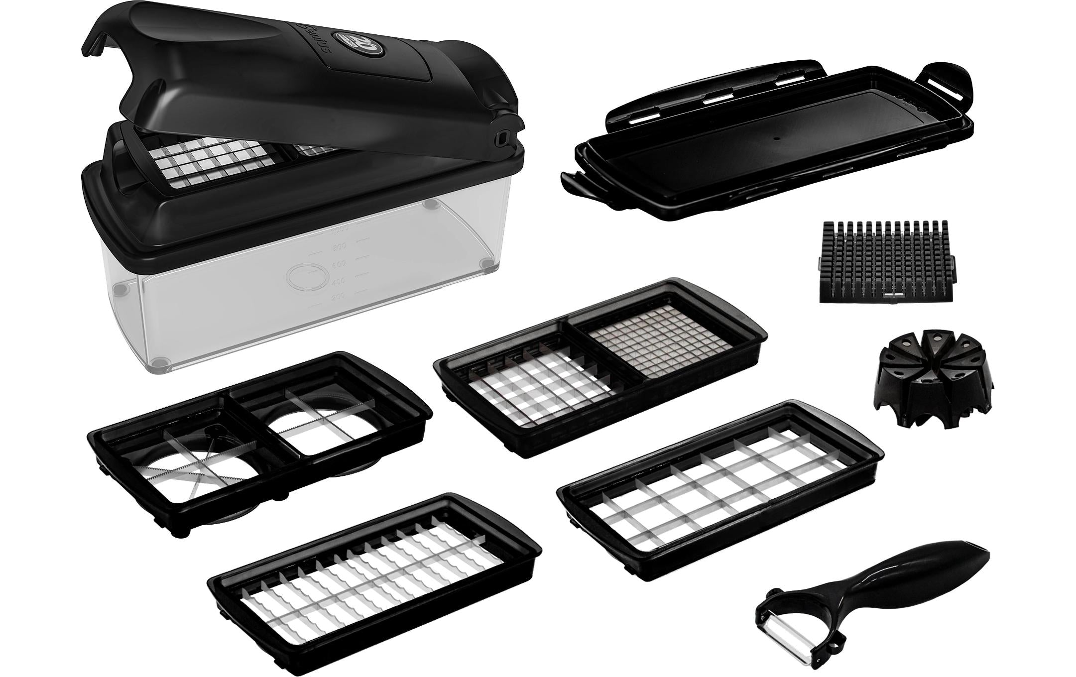 Genius Nicer Dicer PlusSet schwarz 11-teilig
