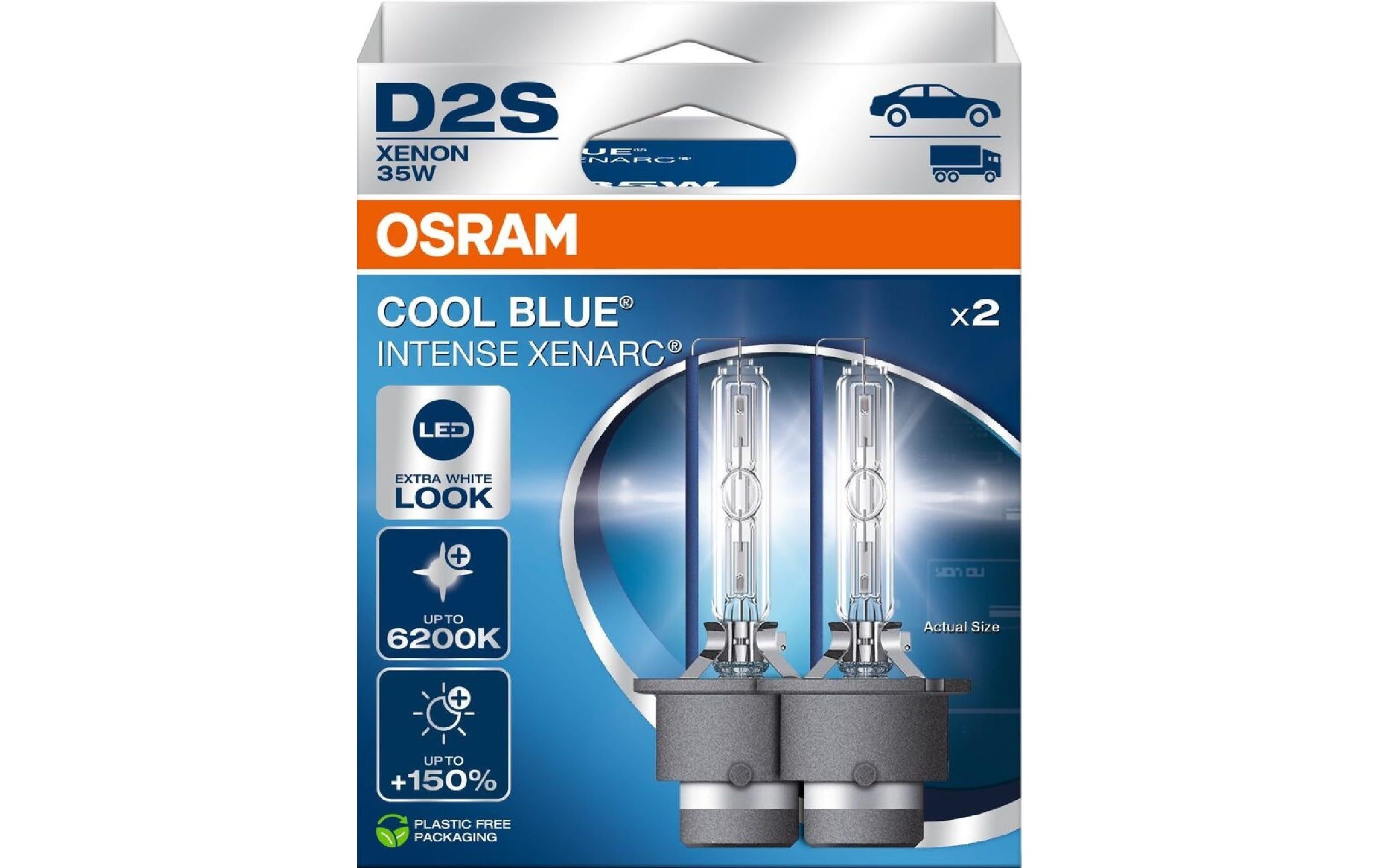 OSRAM Xenarc Cool Blue Intense D2S Duobox 13.5V 35W PK32d-2