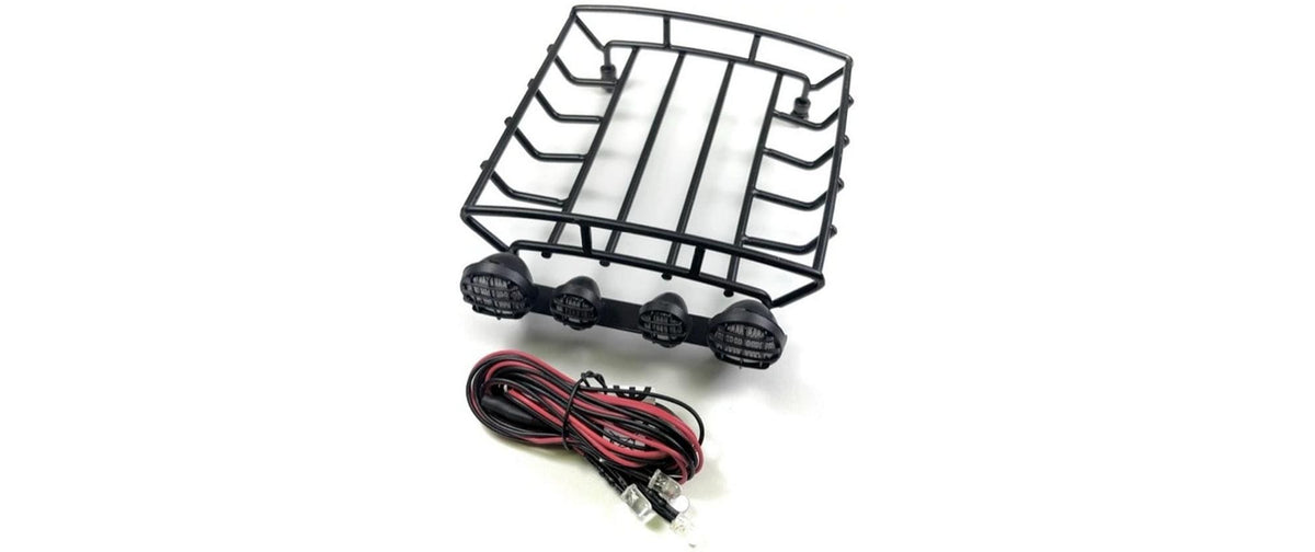 Absima 1:10 Metal Dachträger inkl. LED Set 130mm